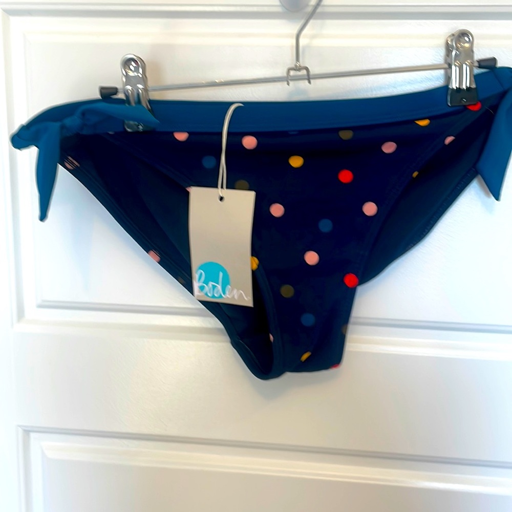 Boden Polka Dot String Bikini Bottom NWT